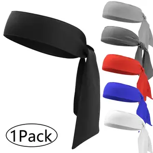 Spring Summer Lightweight Elastic Breathable Fashion Simple Dual-Sided Tie Headband, Sports Hair Band, Unisex Multi-Functional Hair Rope, Adjustable Headband, Training Headband, Sports Headbands, Workout Headbands