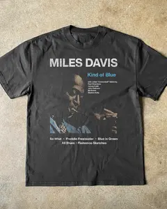 MILES DAVIS BLACK HEAVY WEIGHT TEE