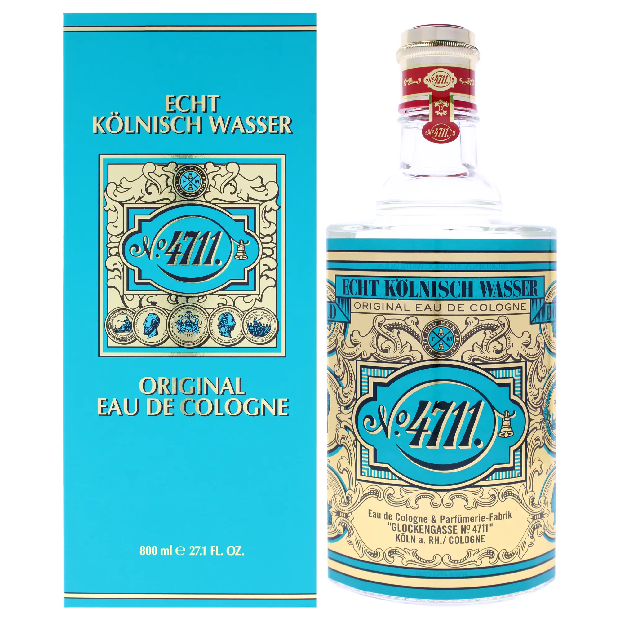 4711 by Muelhens Unisex Fragrance - 27.1 oz EDC Splash, Everyday Carry Option, Convenient On-The-Go Use, Unisex Appeal
