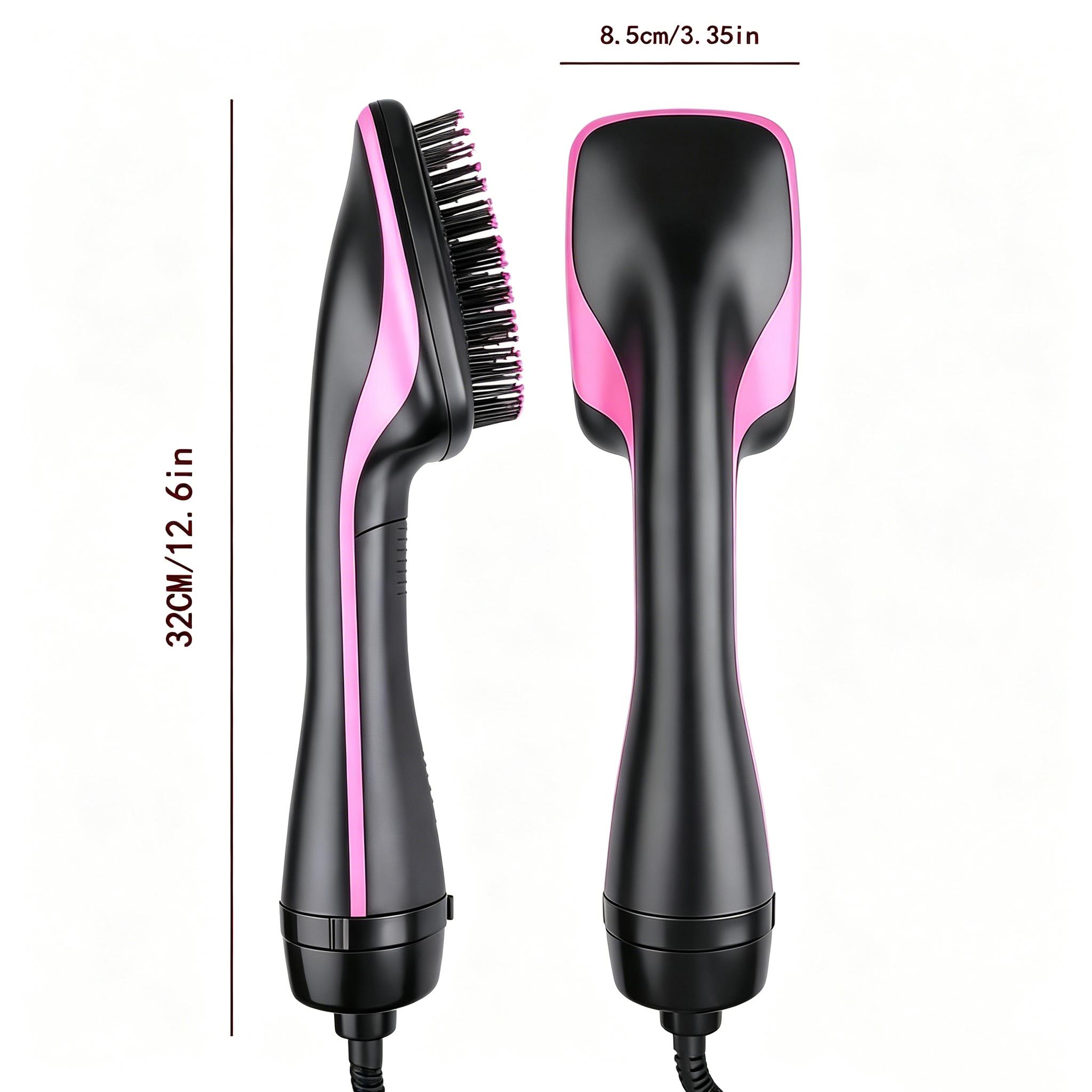 2 in 1 Hair Dryer Brush & Straightener Brush, Hair Dryer and Styler, Negative Ion Blow Dryer Brush, Hot Air Brush Detangles, Dries, Smooths, Reduce Frizz & Static