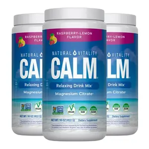 Summer Wins MaxCalm Relaxing Drink Mix - Anti Stress Drink Mix - With Ionic Magnesium Citrate + Glycinate - Raspberry Lemon Flavor - 16 oz (453 g) - 113 Servings-1AL Dietary Supplement Edible Vitamin