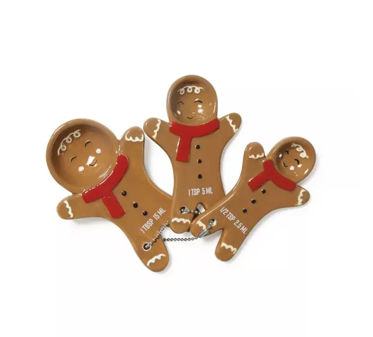 Target Bullseye's Christmas 2025 Ceramic Measuring Spoons- Gingerbread Man (NEW)