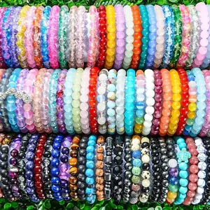 5/10/20 Glass Braceletes With Elastic Band | Great Gifts and Party Favors