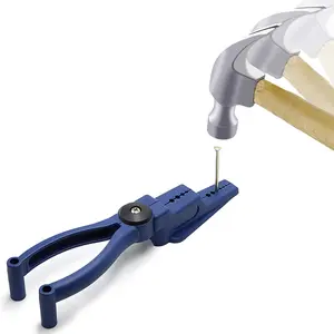 Plastic Anti-Smashing Finger Pincers, Home Hand Tool Auxiliary for Secure Nail Positioning & Safe Hammering