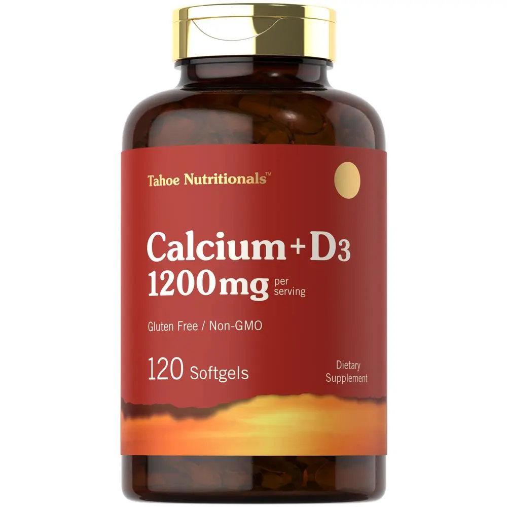 Carlyle Calcium 1200 mg with Vitamin D3 | 120 Softgels | Non-GMO & Gluten Free Supplement for Men and Women | Tahoe Nutritionals Carlyle Calcium 1200 mg with Vitamin D3 | 120 Softgels | Non-GMO & Gluten Free Supplement for Men and Women | Tahoe Nutritionals