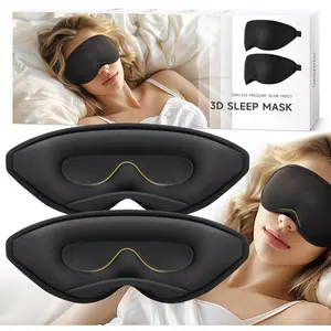 3D Contour-Fitting Sleep Mask, Ultra-Soft Light-Blocking Eye Mask, Pressure-Free 3D Fit for the Eyes, Light-Blocking Sleep Mask for Travel, Naps, Nighttime, and Yoga