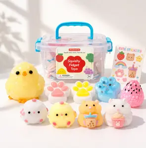 【Super Savings】10 Pack Taba Squishies with Toy Box & Cute Stickers, Kawaii Squishy Stress Relief Toys Party Favors for Kids 4-8 8-12, Squishy Sensory Fidget Toys for Kids Birthday Xmas Gifts for Girls&Boys