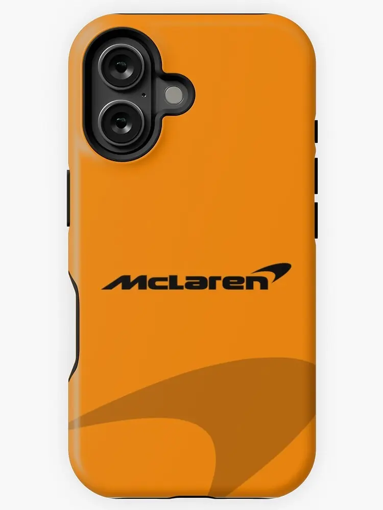 McLaren Minimalistic iPhone Cover & Case - Durable Impact-Resistant Case for iPhone 11, 12, 13, 14, 15, 16 with Glossy Finish, UV Protection
