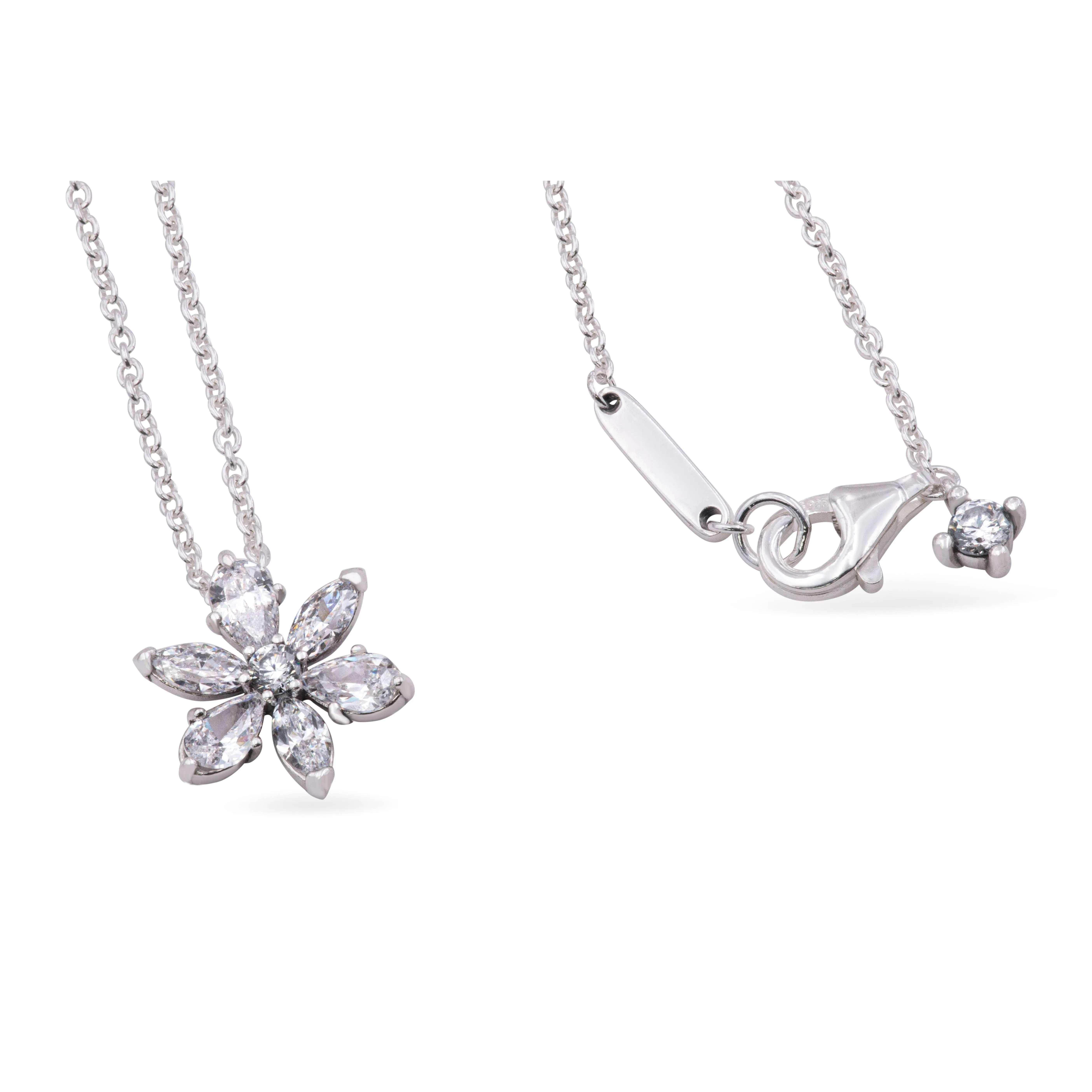 Pandora Sparkling Herbarium Cluster Pendant Necklace 392387C01-45