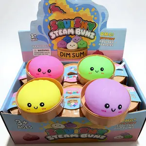 Extra Large Dumpling Squishy Stress Relief Toy, Soft TPR, Random Style, Valentine & Easter Gift for Kids Anime Design Silicone