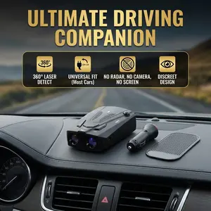 Universal Fit Car Speedometer - Discreet, Radar-Free, Compact, Reliable, Adhesive-Mount Speed Tracking Tool for Daily Commutes & Road Trips (No Digital Display, Non-Monitoring)