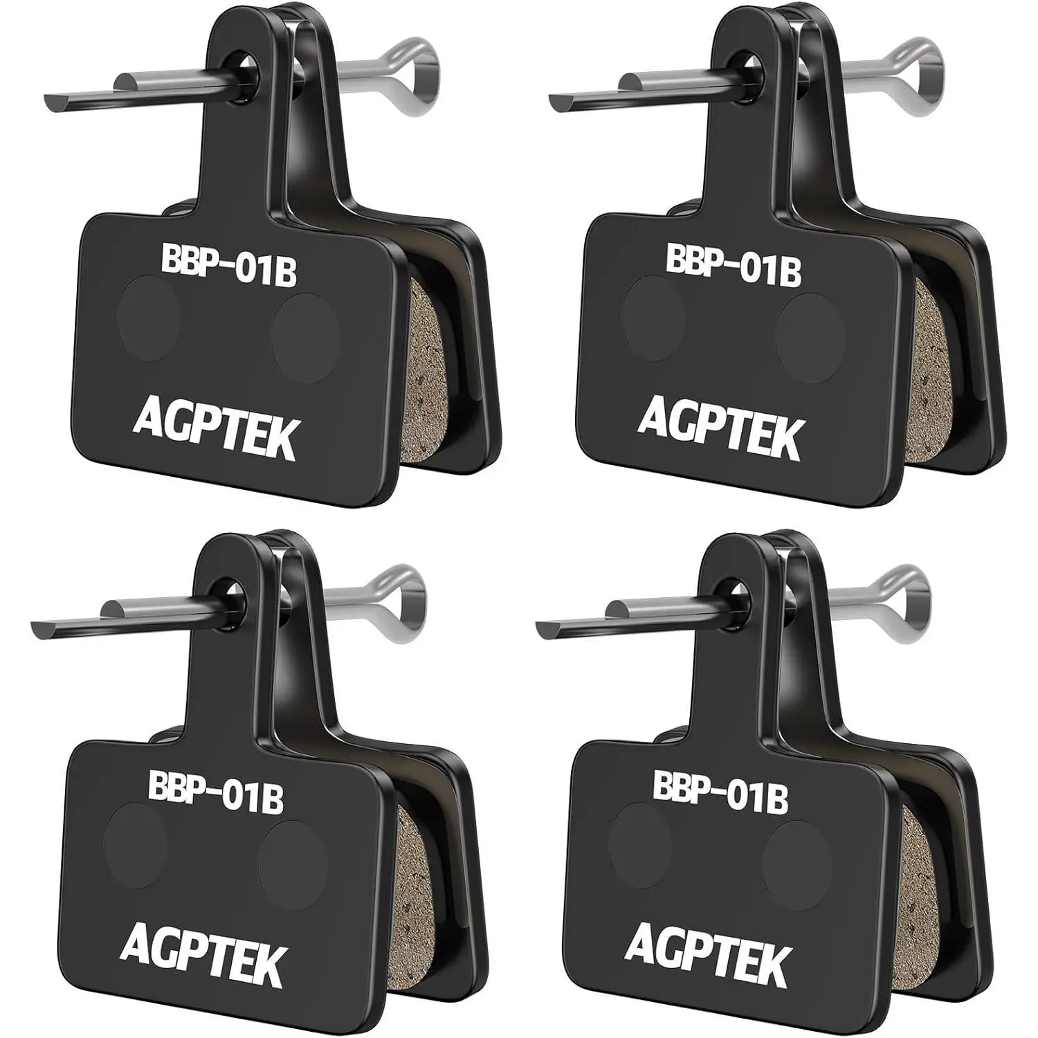Bike Brake Pads, High-Performance Brake Pads, Disc Brake Pads & Spring (Semi-Metallic&Resin) for Mountain Bike Disc Brakes,Bike Pads Compatible with TRP Tektro Shimano Deore Br