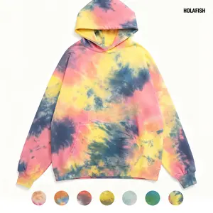 Holafish Tie Dye Hoodie Unisex Tie Dye Hooded Sweatshirt Womens Casual Fashion Long Sleeve Hooded  Sweatshirt for Daily Holiday Outdoor Wear ,Fall Hoodies
