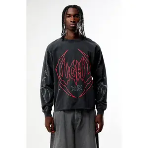 Nightlab Men's Made In The Night Cropped Long Sleeve T-Shirt - Multicolor