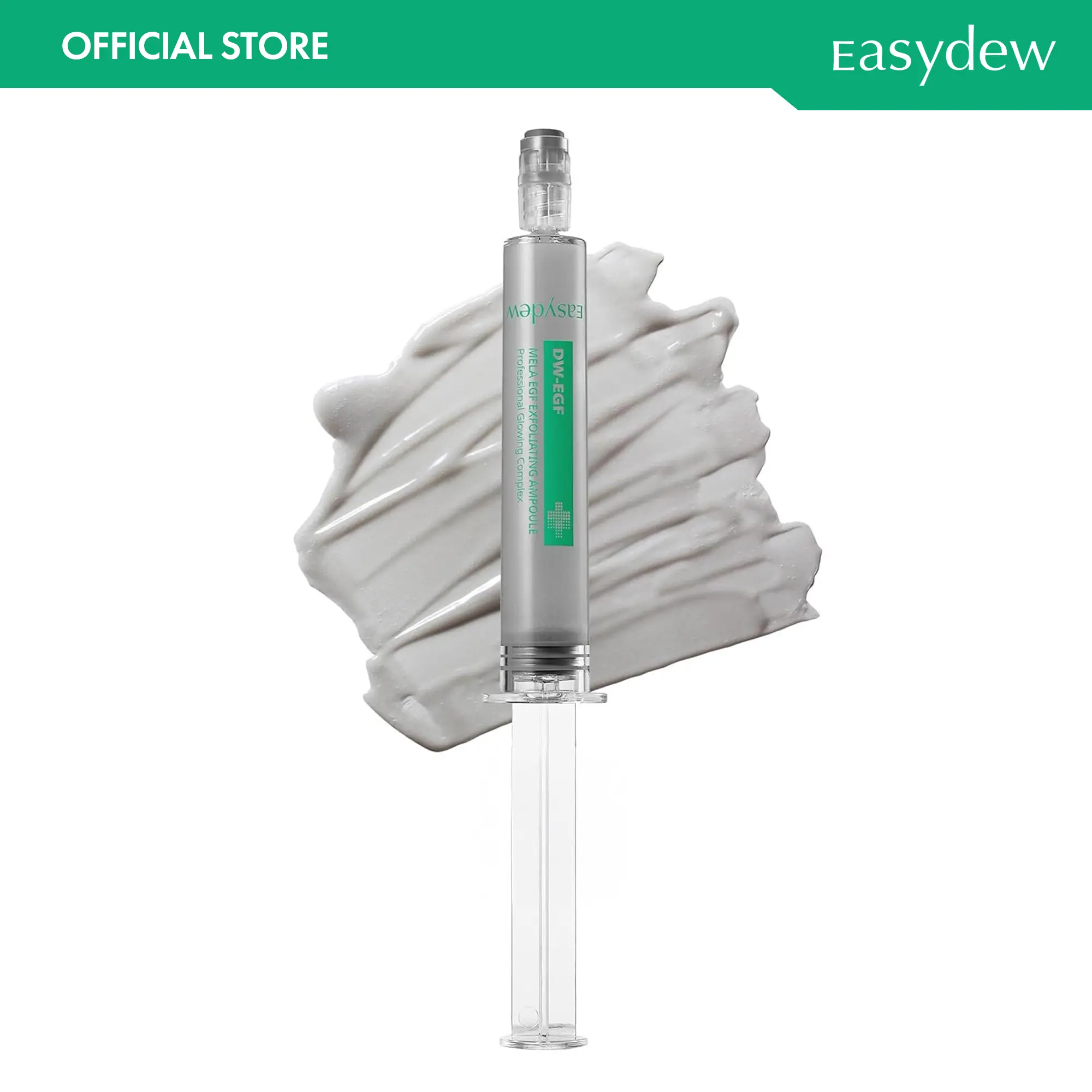 Easydew Mela EGF Exfoliating Ampoule - Official Product Age-Defying Face Serum with Black Bee Propolis, Niacinamide, AHA, BHA & LHA - Korean Skin Care for Pore Buildup & Skin Barrier Repair (Syringe Pump, 0.27 fl oz) Olive Young