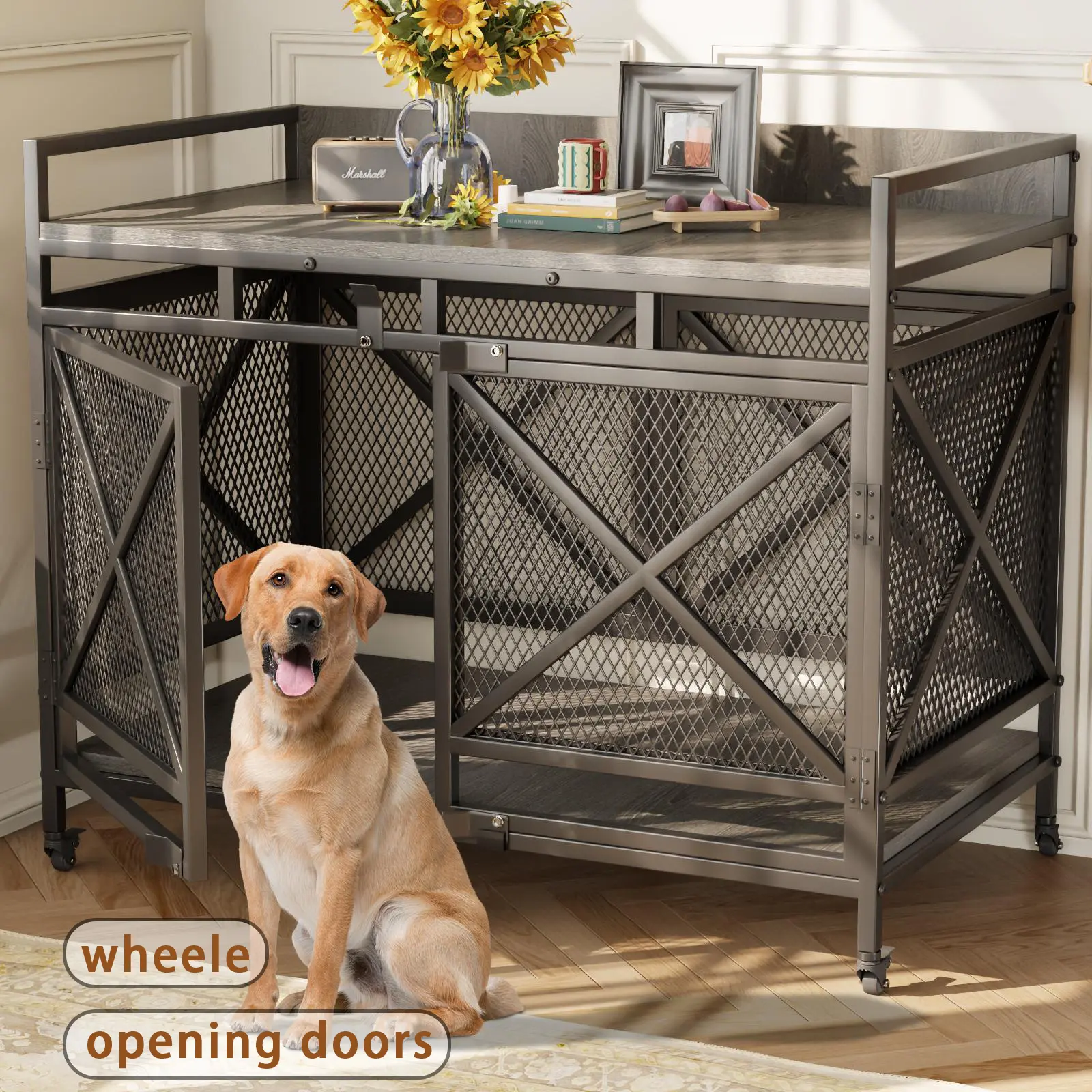 Modern Gray (wheele)48 Inch 47.2"W x 27.5"D x 36"H