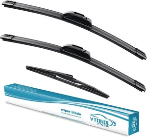 OEM Windshield Wiper Blades Replacement for Hyundai Santa Fe Hyundai Fe Sport 2013 2014 2015 2016 2017 2018, All Weather Original Factory Quality Front & Rear Wipers Set 26"+14"+13" (Pack of 3)