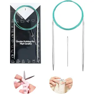 3.0 mm Circular Knitting Needles US2.5 |40 inches/100 cm | Suitable for Beginners to Knit Sweaters, Scarves, Blankets and Other Projects!