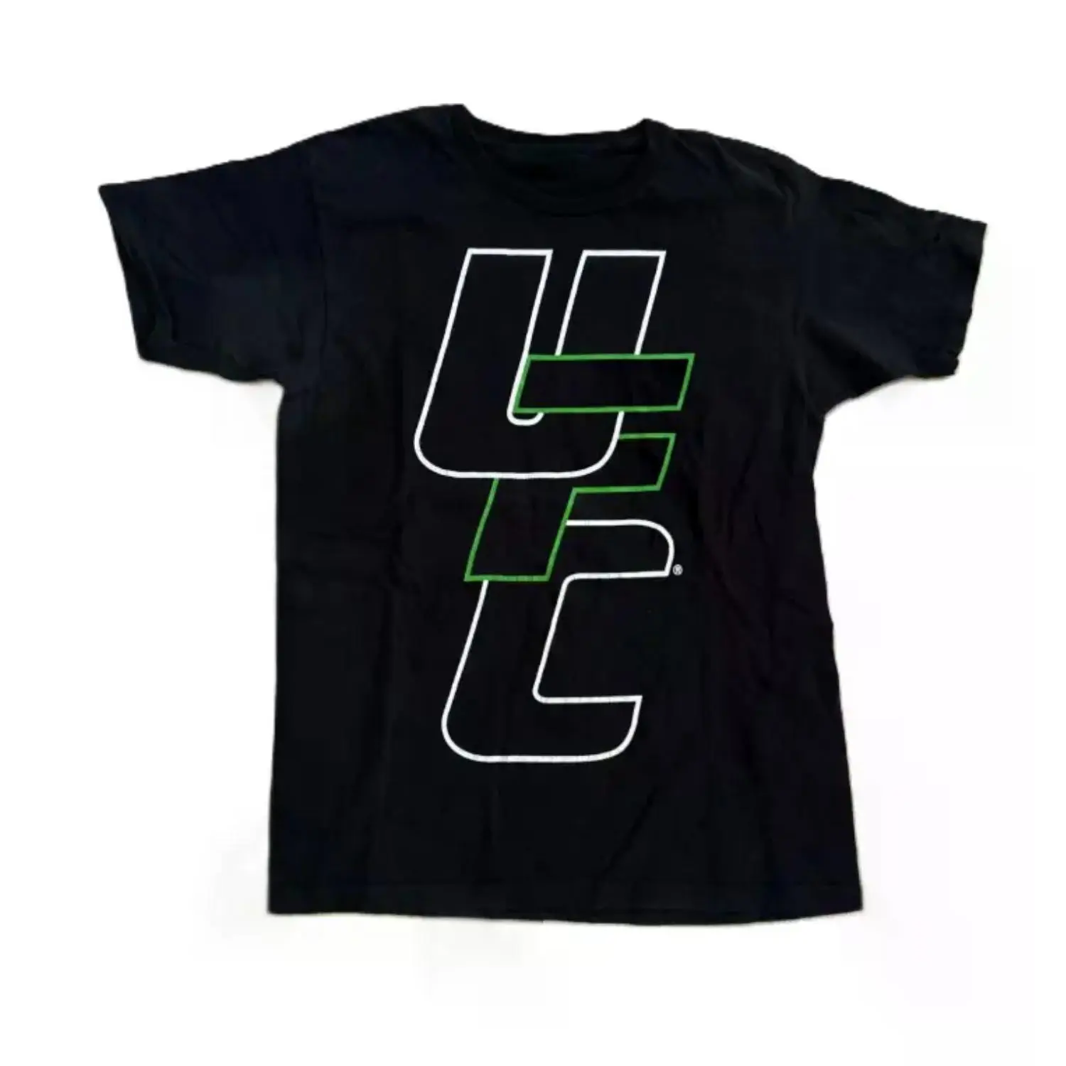 Vintage 2000s UFC T-Shirt, Black & Green Ultimate Fighting Graphic Tee, Retro MMA Combat Sports Streetwear, Crew Neck Short Sleeve Cotton Unisex Top, Perfect Gift for Men & Women