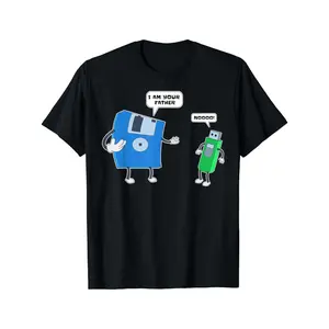 Men's Casual Short Sleeve T-Shirt with Father & Son Tech Design (Dad & Son Coding/Engineers) - Round Neck Computer Geek Shirt, Machine Washable, Comfortable Casual Wear for IT Professionals & Parent- Matching Outfits