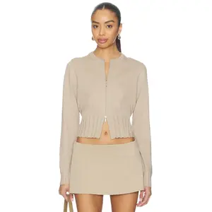 Geel Dennis Cardigan in Mushroom