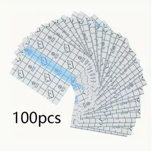 100pcs Waterproof Elastic Adhesive Bandages, Transparent Film Wrap, Sports Shower Wound Protection, Medical Grade Disposable
