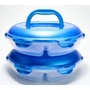 LocknLock Set of 2 Chip & Dip Storage Set w/ Handle Lids