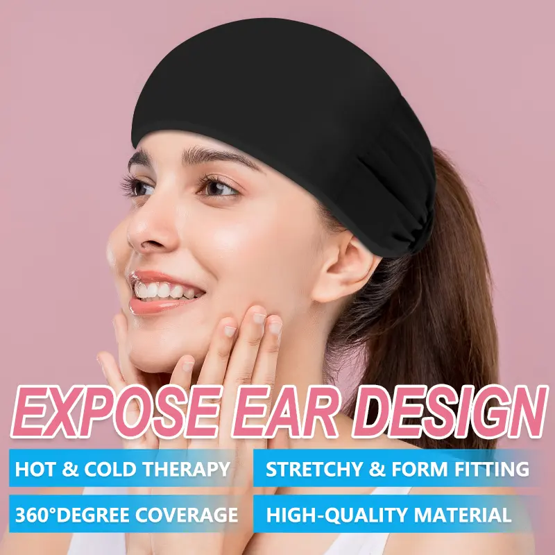 Reusable Cooling-Heating Gel Sports Headband for Migraine Relief, Wellness, Stress Relief - Fast-Acting, for Home, Outdoor Use, Therapy, All Season