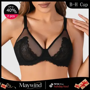 【Maywind】 Minimizer Bras for Women Enchante Full Coverage Underwire Bras Plus Size Lifting FloralLace Brafor Heavy Breast 38DD Size Comfortable Stylish Fit HolidayGifts bra push up bra bras for women  holiday haul