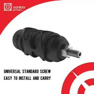 sanlida Archery Dragon X9 Stabilizer Bow Riser Extension Dampener, Easy Disconnect Silencer for Recurve Bow Compound Bow