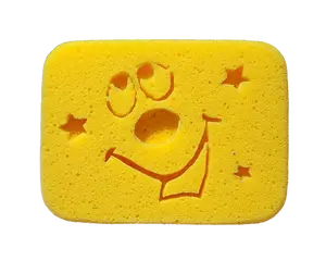 Snowman Funny Face With Stars, ASMR Squeeze Tool,CleanTok Suds Making Tool Accessory, Suds making Sponge,SpongeTok Squeezing sponge, Foam and Suds maker Sponge, Gift Idea, CleanTok Sponges, Made in the USA