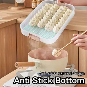 Plastic Cookie Containers,Stackable Cookie Carrier, 3-layer Food Storage Containers,Dumpling Storage Box,Food Containers with Lids Airtight for Snack, Fruit,  Meat, Sandwiches,Vegetables, SummerEssentials