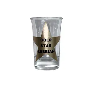 GOLD STAR LESBIAN shot glass