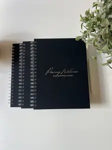 Pouring Wellness Food & Fitness Tracker 90-Day Hard Cover Journal for Tracking Your Health Goals
