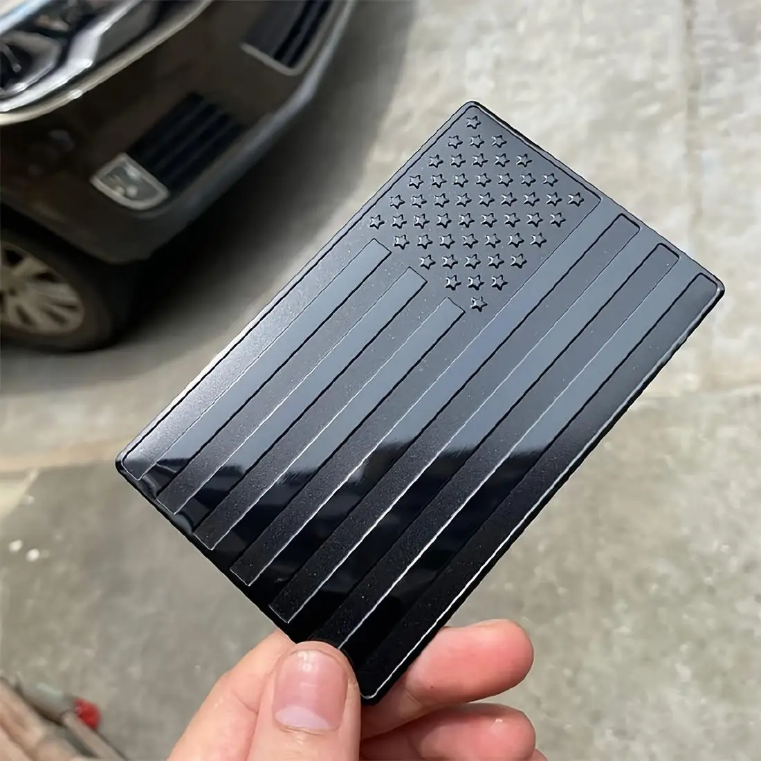 American Flag Pattern Car Stickers, Aluminum Alloy 3D Flag Sticker, Waterproof Decoration Accessories for Car, Truck, Motorcycle, RV, Scooter, Car Dec