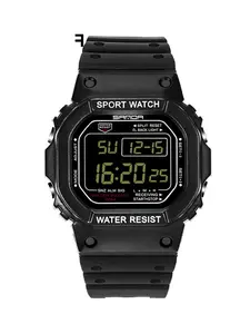 SANDA Digital Watch Men's Sports Watches Multifunction Alarm Waterproof Electronic Watch Military Clock, Watch with Luminous & Alarm & Calendar Function, Multifunctional Watch with Box, Casual Trendy Wristwatch