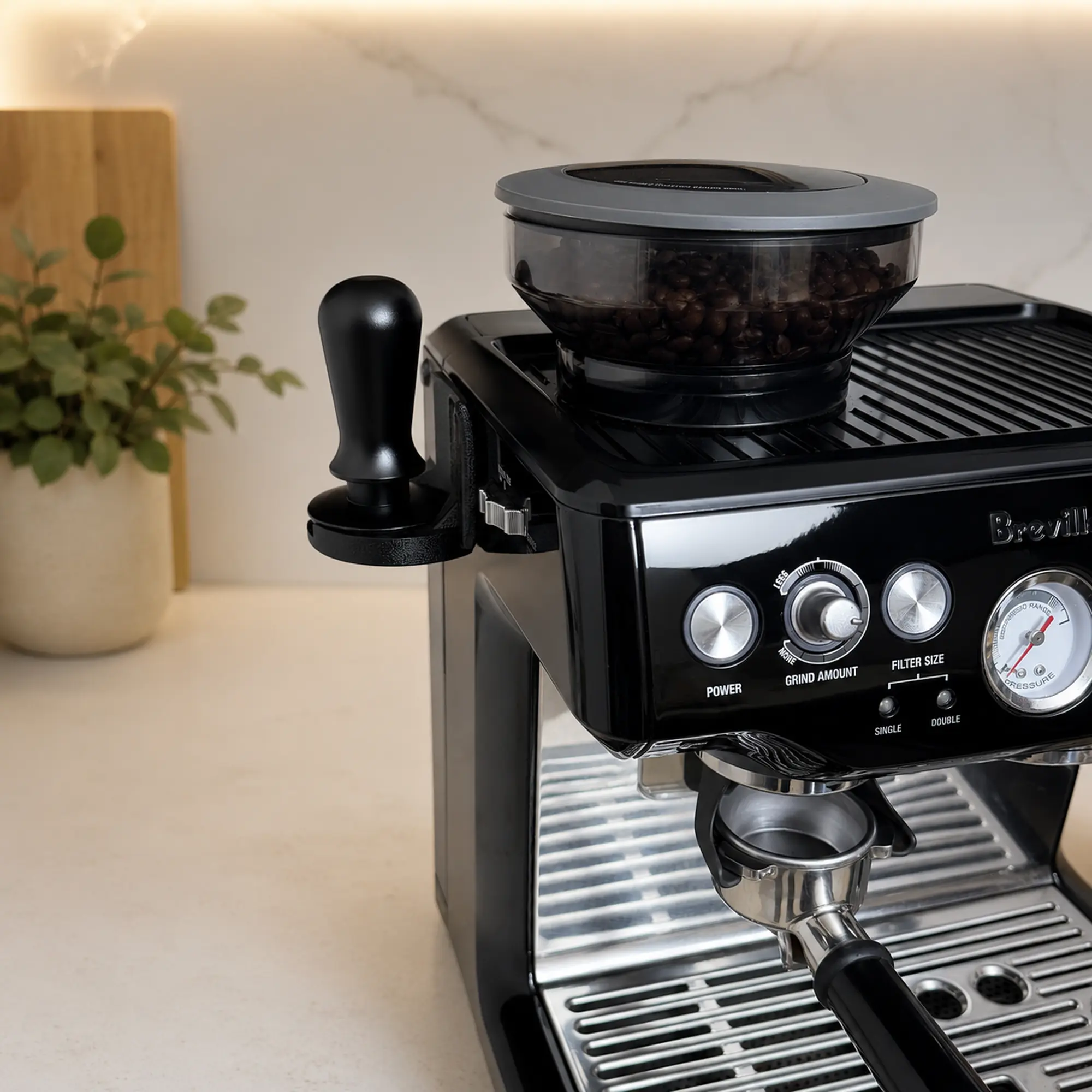 Magnetic Espresso Tamper Holder – No Drill Tamper Stand for Espresso Machine, 54mm & 58mm, Coffee Bar Organizer