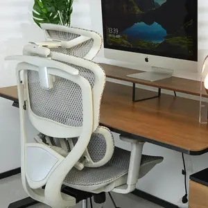 Ergonomic Mesh Office Chair with 3D Armrests, Adjustable Lumbar Support & Footrest - High Back Comfort for Long Hours.Green Modern Furniture Modern Furniture Design Black