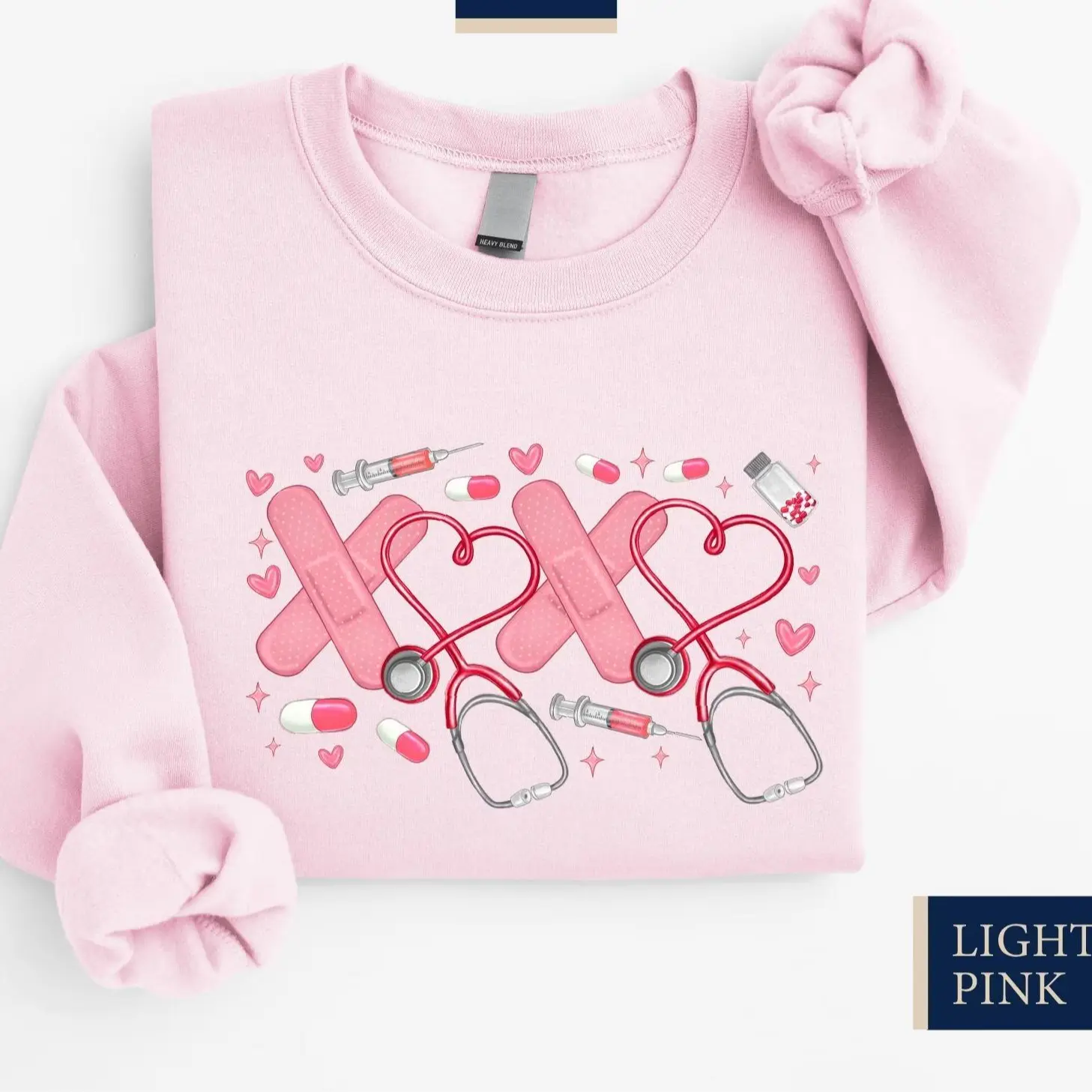 XOXO Nurse Stethoscope Sweatshirt or T-Shirt, Valentines Day Gift for Nurse, Nurse Couple Shirt, Gift for Doctor, Nurse Couple Sweater, Gift for Her