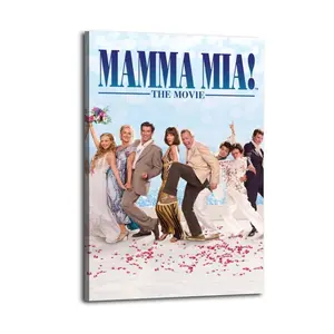 Mamma Poster Mia Jukebox Musical Romantic Comedy Movie (16) Posters Room Aesthetic Canvas Wall Art  for Teen and Girls Dorm Decor Abstract Wall Art Colorful  Prints Aesthetic Room Decor