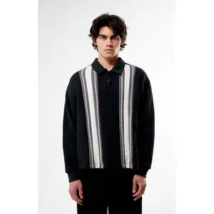 Pacsun Men's Metal Long Sleeve Rugby Shirt