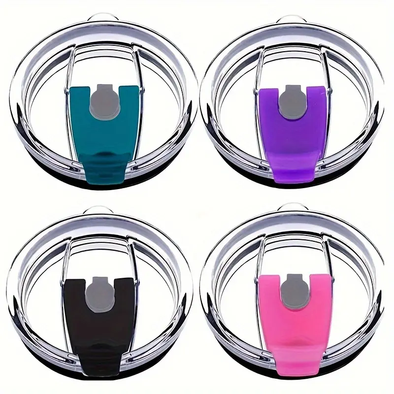 Universal Anti-Splash Straw Lids, Fits 30oz/20oz Sealed Leak-Proof Transparent Replacement Cup Covers, Sip Lids, Straw Covers Cap For Tumblers, Portable Travel Water Bottle Design, Drinking Gadgets, Straw Spout Lid, Straw Toppers
