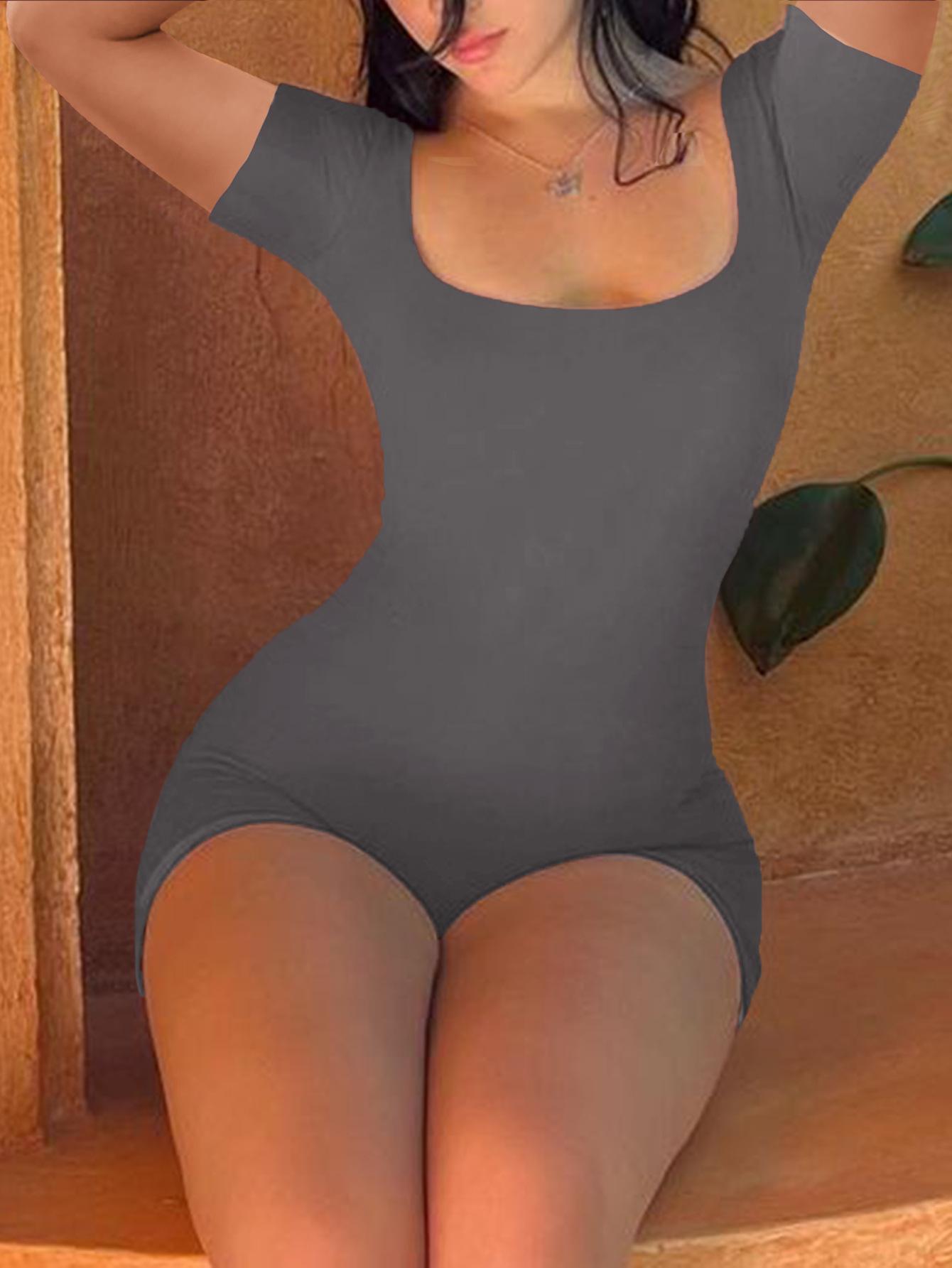 Sports High Elastic Yoga Shorts Jumpsuit Women's Summer