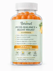 PCOS Balance Gummies - Hormone Support & Bloating Relief 2000mg Inositol