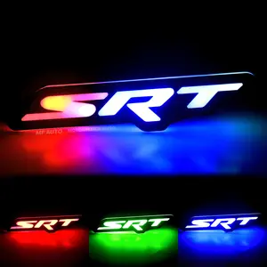 Flow Series SRT RGBW LED Badge Emblem for Dodge Charger, Challenger, Chrysler, and Jeep - Dynamic Multicolor Effects, Time-0-1 Hour Installation