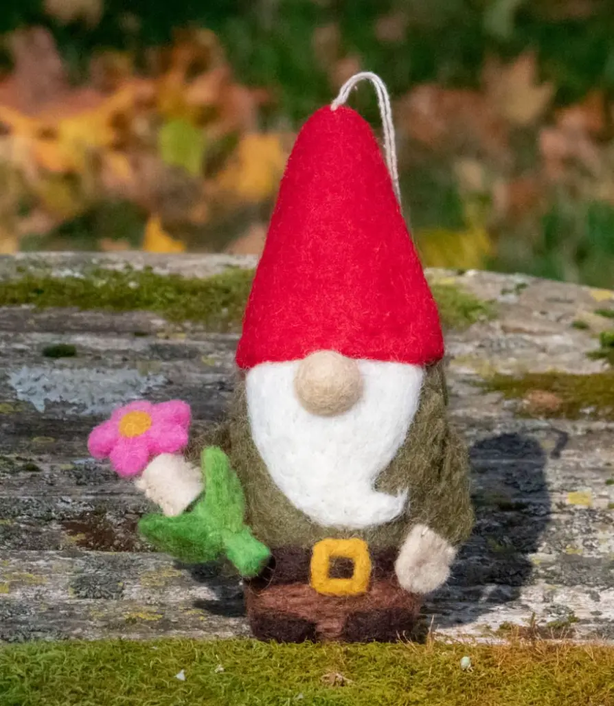 Forest Gnome Felt Ornament