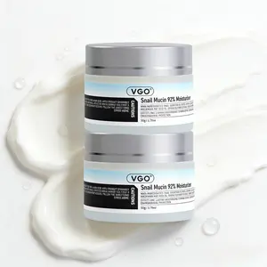VGO Snail Mucin Face Cream + Vitamin C Serum Set - 50g + 30ml/60ml | Hydrating, Anti-Wrinkle, Skin Repair, Sensitive Skin Care