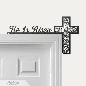 He Is Risen Easter Door Corner Decor