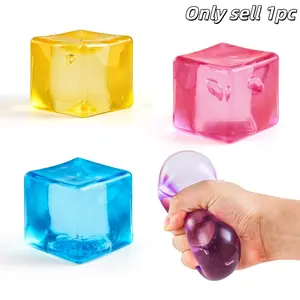 Ice Drop Squeezing Toy Rosie Style Stress Relief Ball Ice Squeezing Fun Sensory Squeezing Toy - Sensory Toy Stress Relief Squeezing Fun - Stress Relief Block Relaxation and Fun Squeezing Toy Gift, Used for Stress Relief