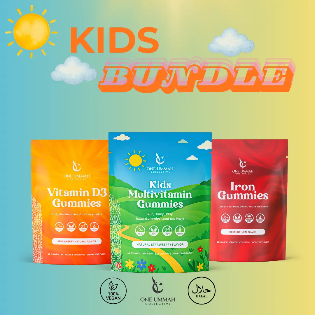 Kid's Supplement Stack - Multivitamin, Iron, D3 Gummies Vitamins Chews, Daily Supplemental Nutrition Support for Kids
